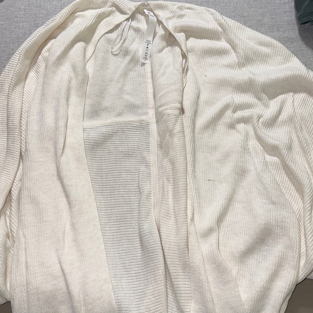 Lululemon knit cardigan.